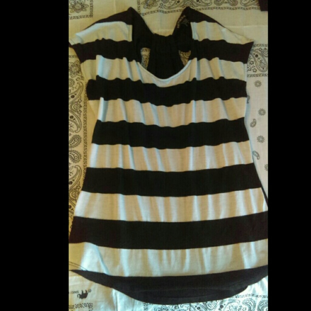 Striped Butterfly back T